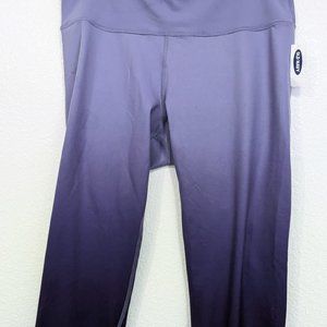 NWT XL Purple Ombre Old Navy Elevate Leggings